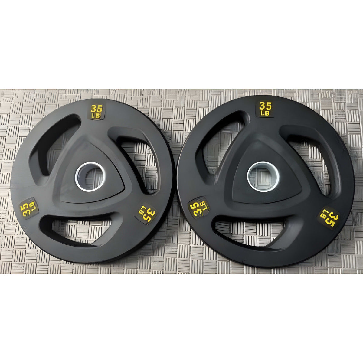 Discos Olimpicos de  Goma Heavy Fit 35 lbs