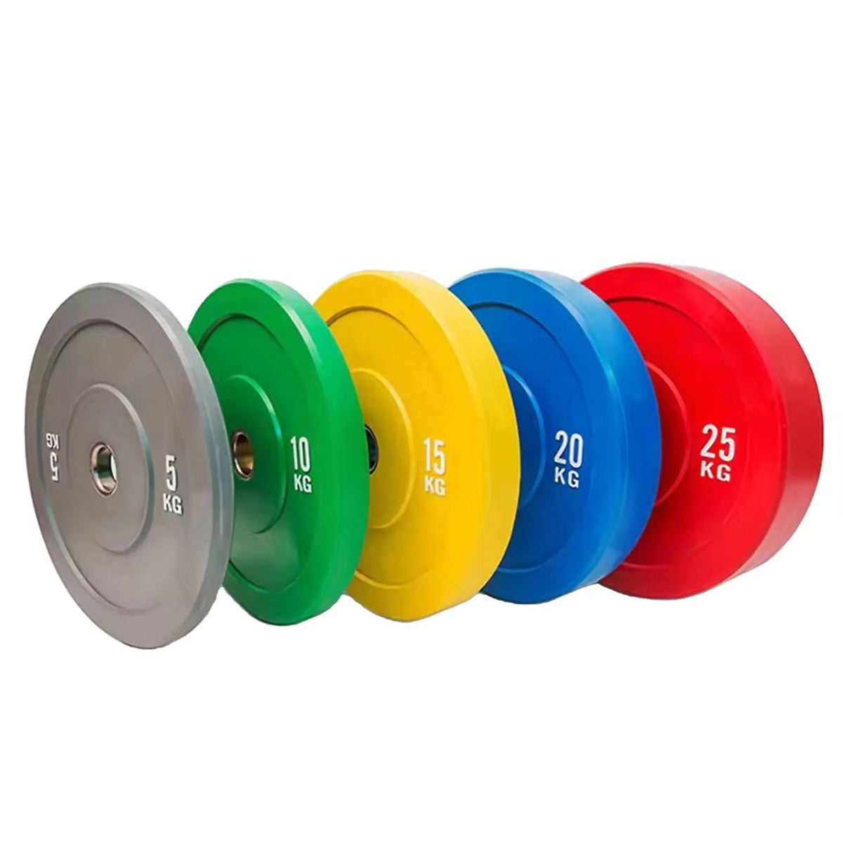 Par Discos Olimpicos Bumper Colores HF 35 lbs